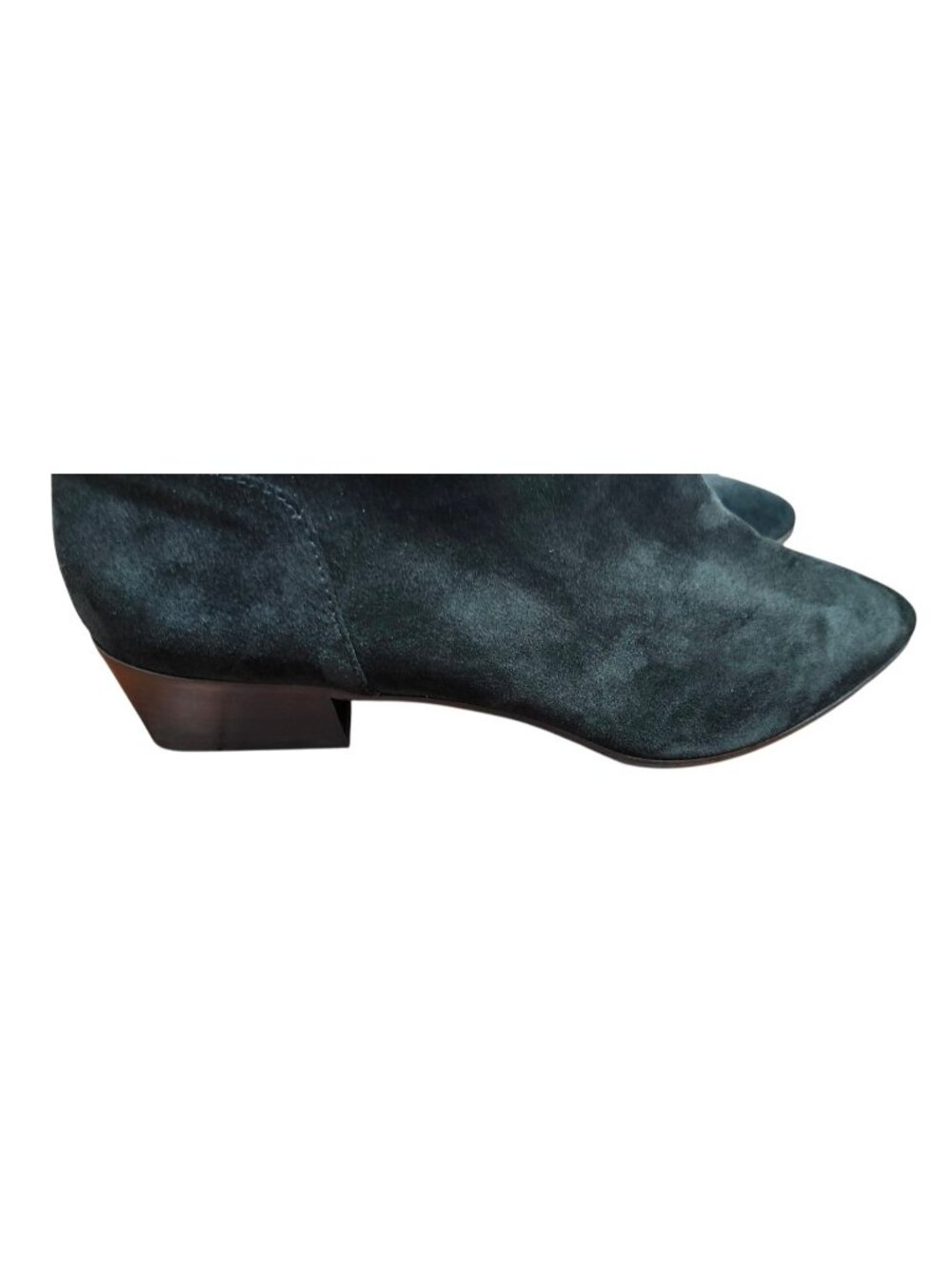 Aquatalia Fuoco Black Suede Pointed Toe Ankle Boots Women Size 13 Italy - Picture 5 of 12